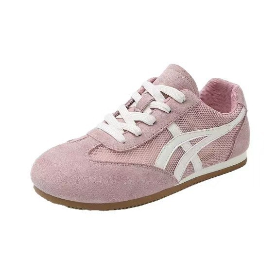 Spring/Summer 2025 multi-color De Xun women's shoes, new versatile shallow opening cross-border sports shoes, casual striped tie for export Specification drawing