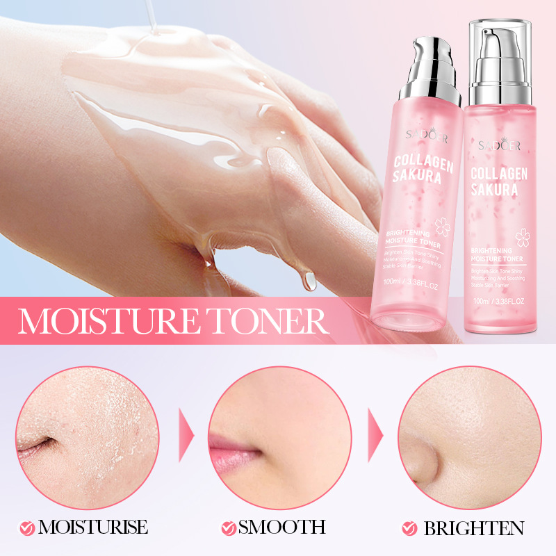 SADOER Sakura Collagen Moisturizing and BrighTening Toner Cross-border Export Wholesale Item Picture