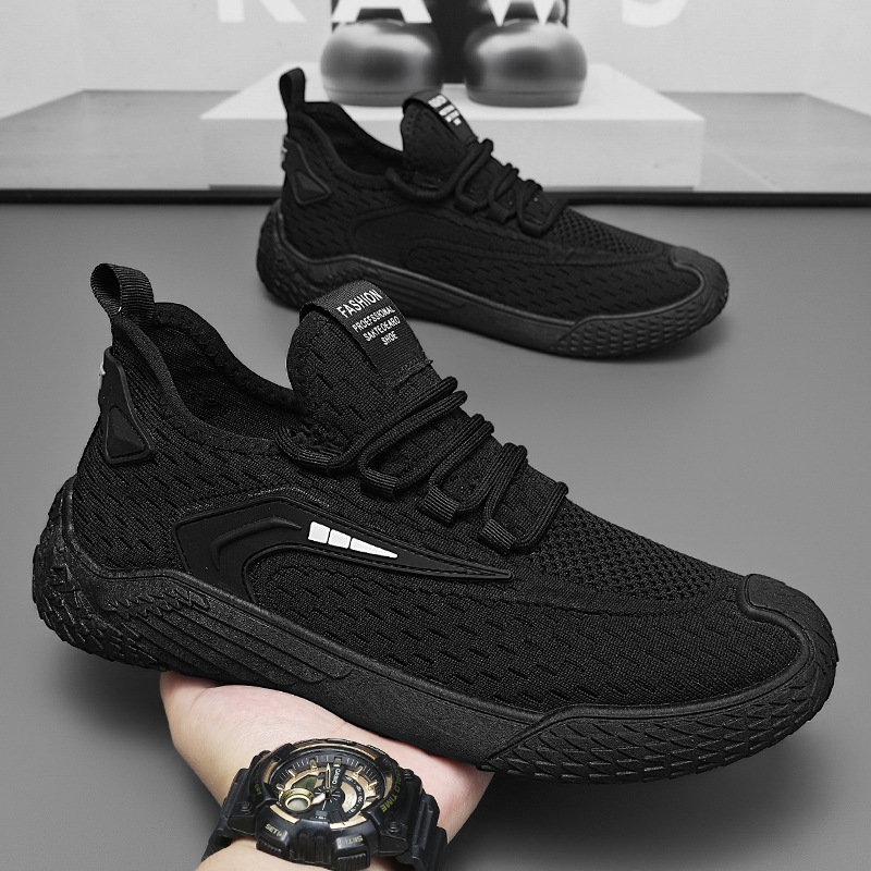 Coconut Shoes Men's summer new breathable flying woven mesh shoes Men's trendy and versatile sports shoes Casual dad shoes Specification drawing