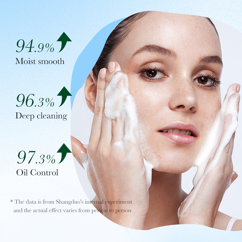 Cross-border export wholesale of SADOER licorice amino Acid Hydrating Whitening Facial Cleanser and Brightening Facial Cleanser Specification drawing