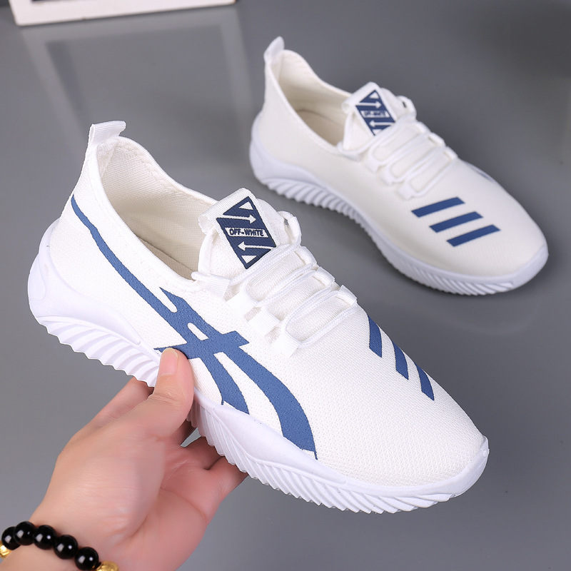 Foreign trade Men's Shoe Trend 2025 Summer New Men's Casual shoes, Feizhi breathable sports shoes, versatile white sneakers wholesale Application Scenario