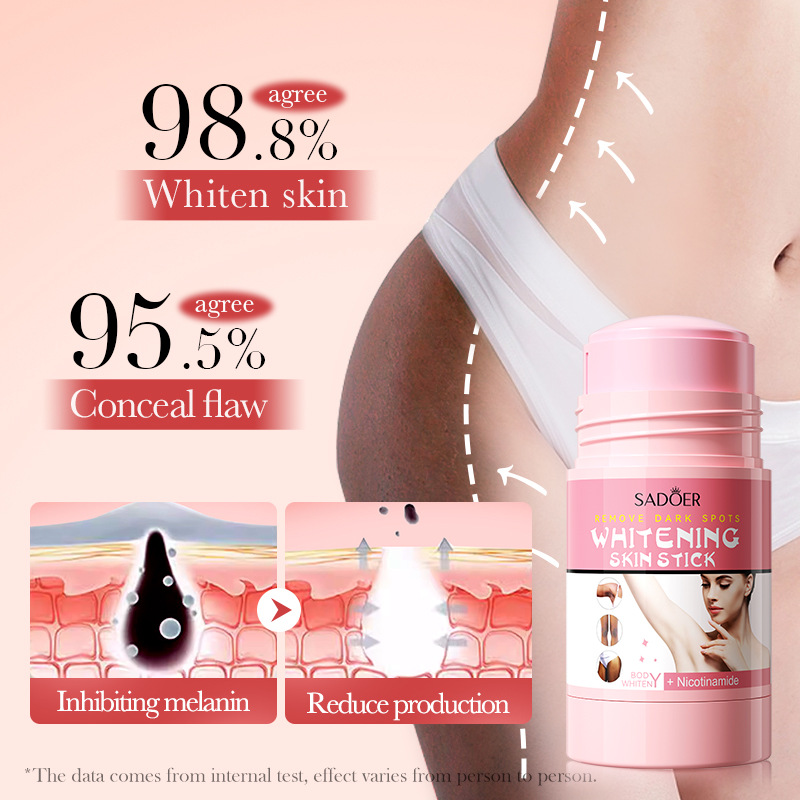 Cross-border wholesale of SADOER nicotinamide skin Darkening and Whitening bars and skin brightening and whitening bars in full English Specification drawing