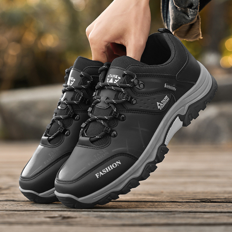 Spring new men's hiking shoes, breathable, anti-slip, wear-resistant, sports and casual work shoes, labor protection shoes for men Specification drawing