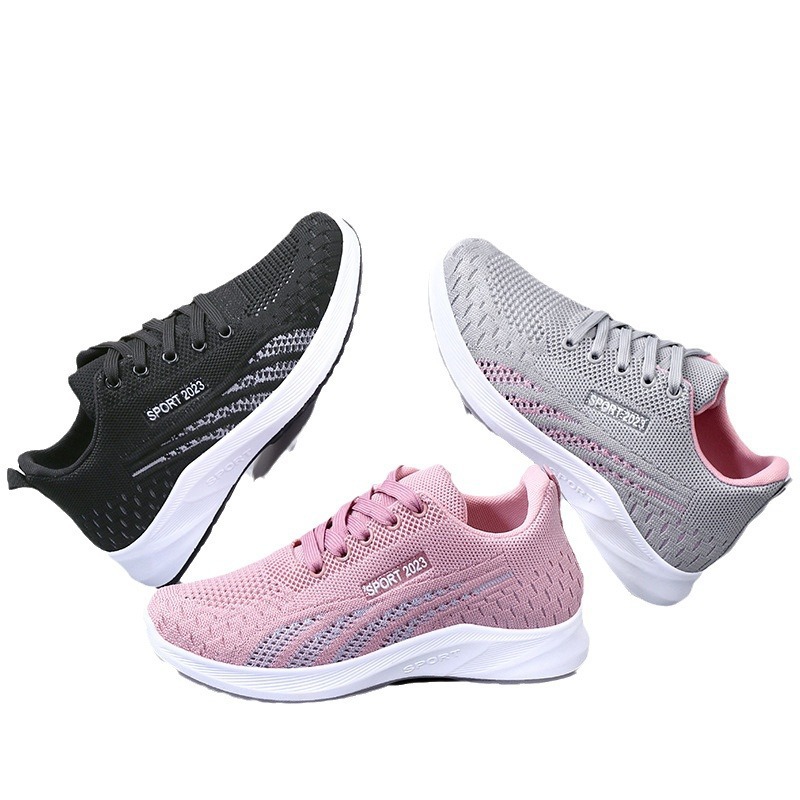 Autumn new women's shoes, casual shoes, versatile shoes, foreign trade, comfortable soft-soled running shoes, manufacturer, consignment for women's sports shoes Item Picture