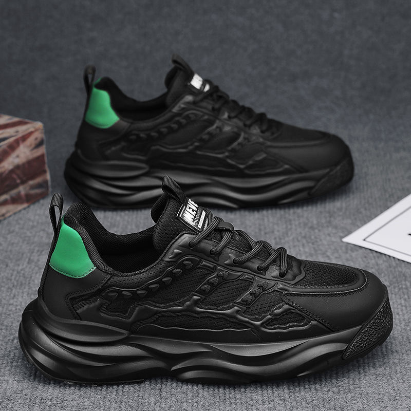 New summer men's shoes: breathable mesh shoes, trendy and versatile white sneakers, thick-soled sports shoes, casual dad shoes Application Scenario