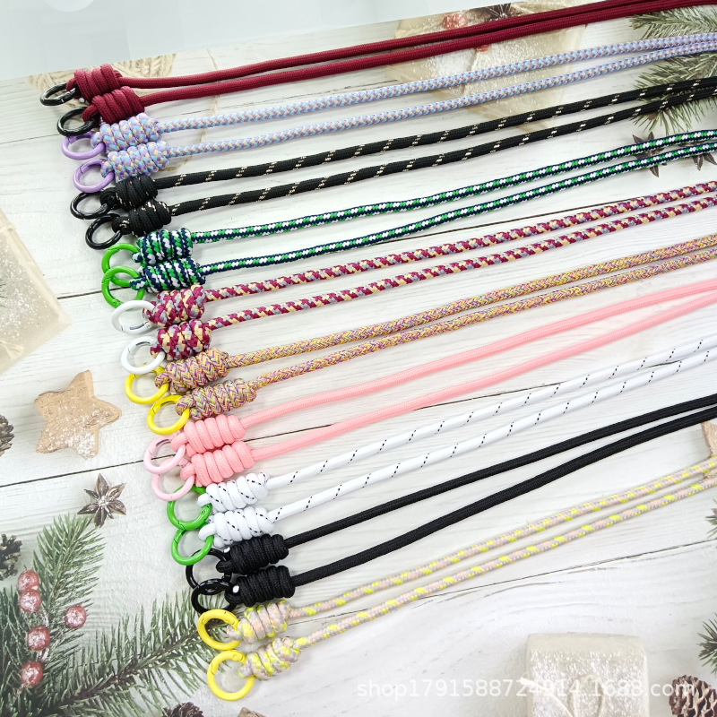 Mobile phone back clip lanyard, diagonal cross girls' bag lanyard, cartoon Japanese and Korean mobile phone lanyard full figure