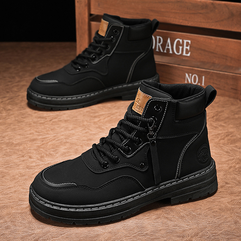 Martin boots Men's autumn men's shoes High-top British-style workwear big yellow boots men's trendy and versatile thick-soled short boots trendy shoes Application Scenario
