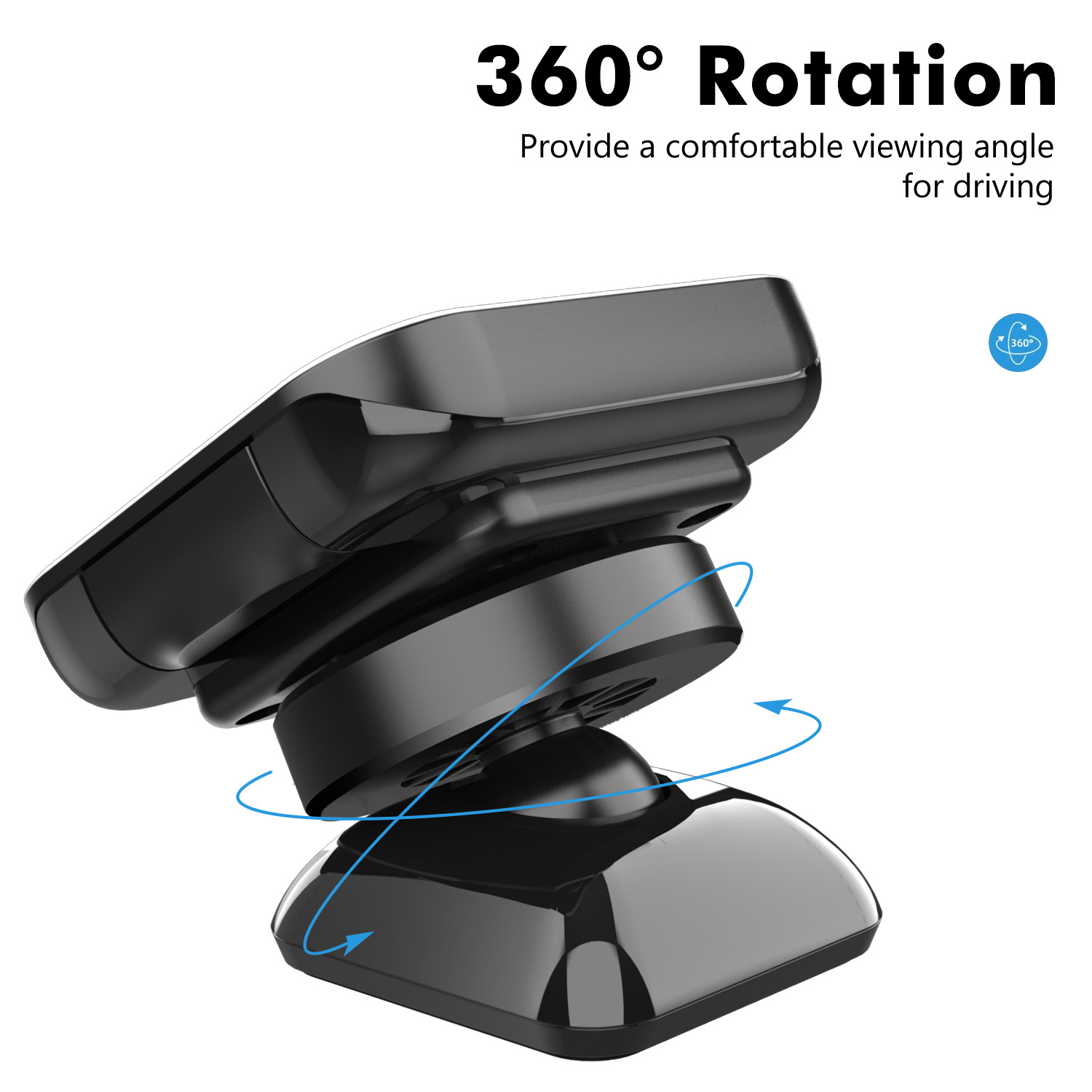 In 2025, the best-selling car phone holder with magnetic attraction and strong magnetic force can automatically align the fixed navigation on the car dashboard Specification drawing