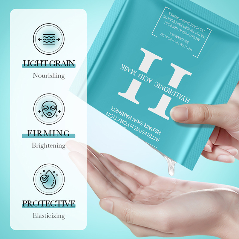 All-english BIOAOUA Hyaluronic Acid Intensive Hydrating Nourishing Facial mask Cross-border export wholesale Specification drawing