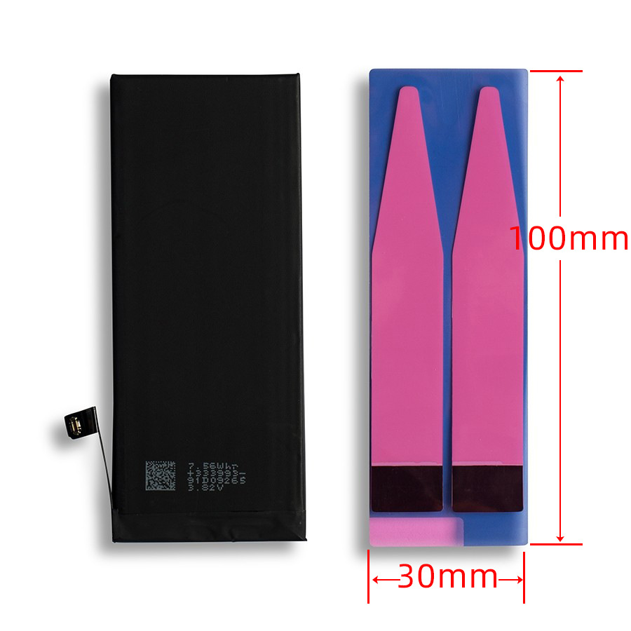 The short and compact battery back adhesive, traceless battery glue, is suitable for Apple 5S/6G/6SPlus/7P/8P Specification drawing