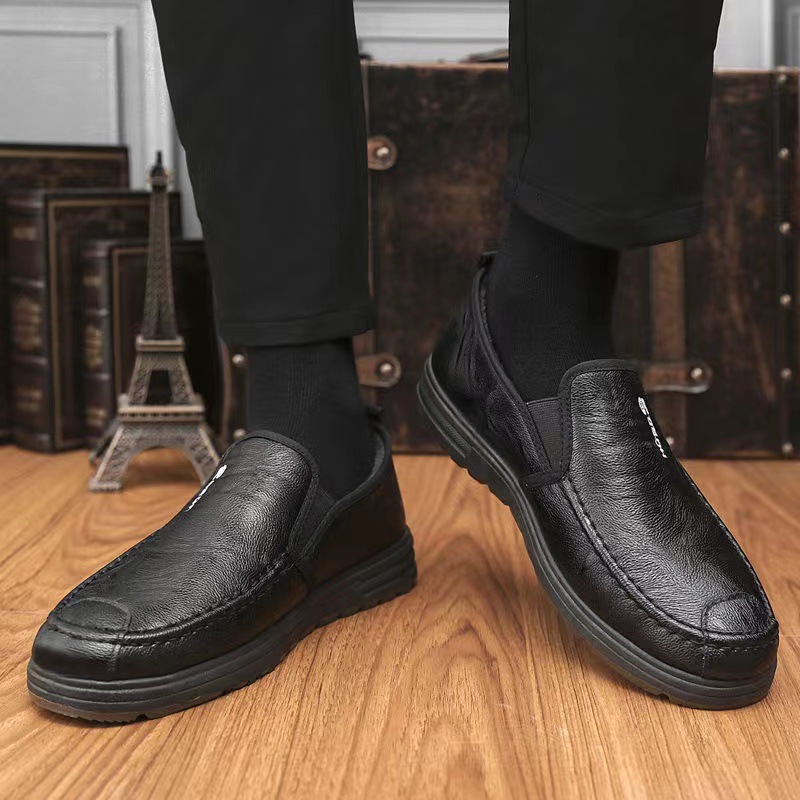 Factory wholesale 2024 summer style leather shoes: Breathable, soft, durable, versatile and casual. Men can add fleece Specification drawing