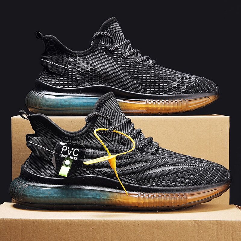 2024 Summer Breathable fei-woven men's shoes, coconut shoes, men's sports shoes, casual shoes, trendy online shoes, men's shoes wholesale Specification drawing