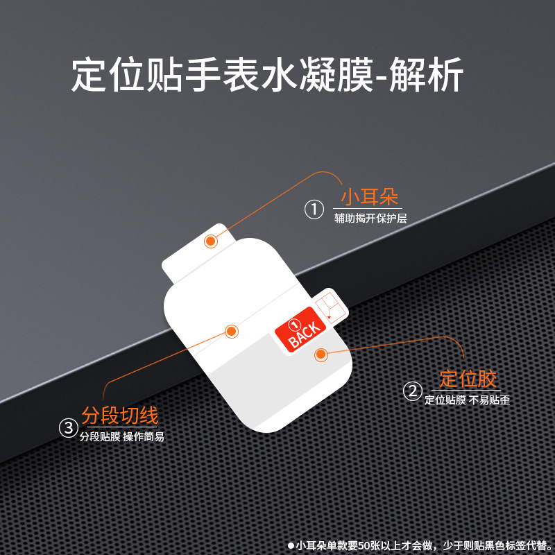 Suitable for Apple watchseries10 watch water gel film 46mm/41/45 high-definition matte protective anti-peeping soft details Picture