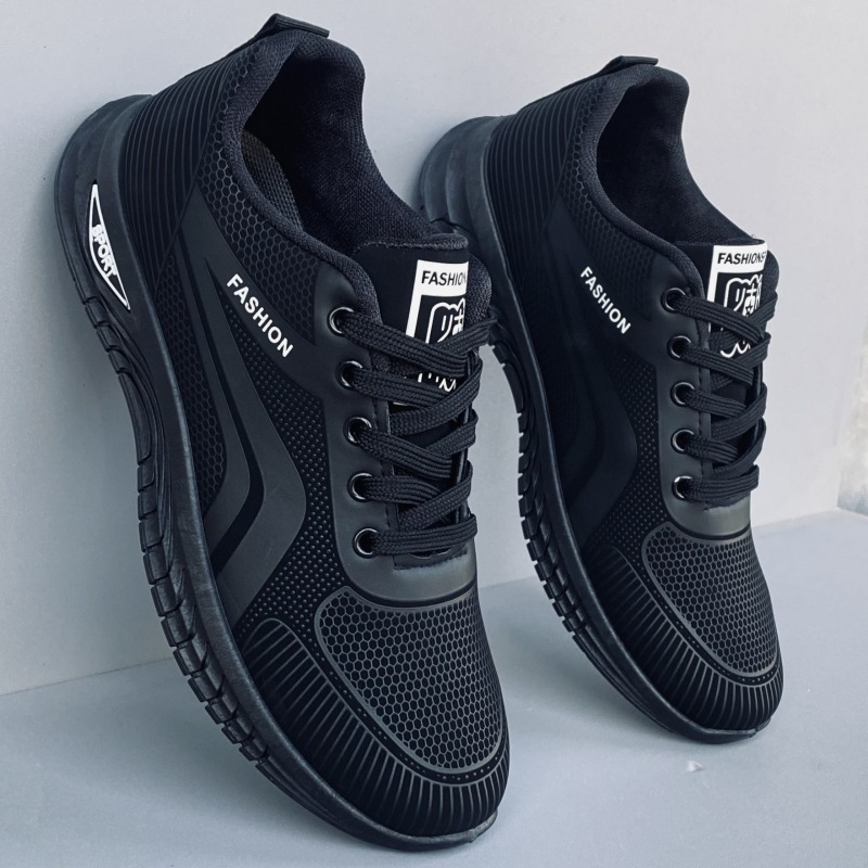 Men's soft leather casual single shoes for autumn and winter 2025, black work and dirt-resistant travel shoes full figure