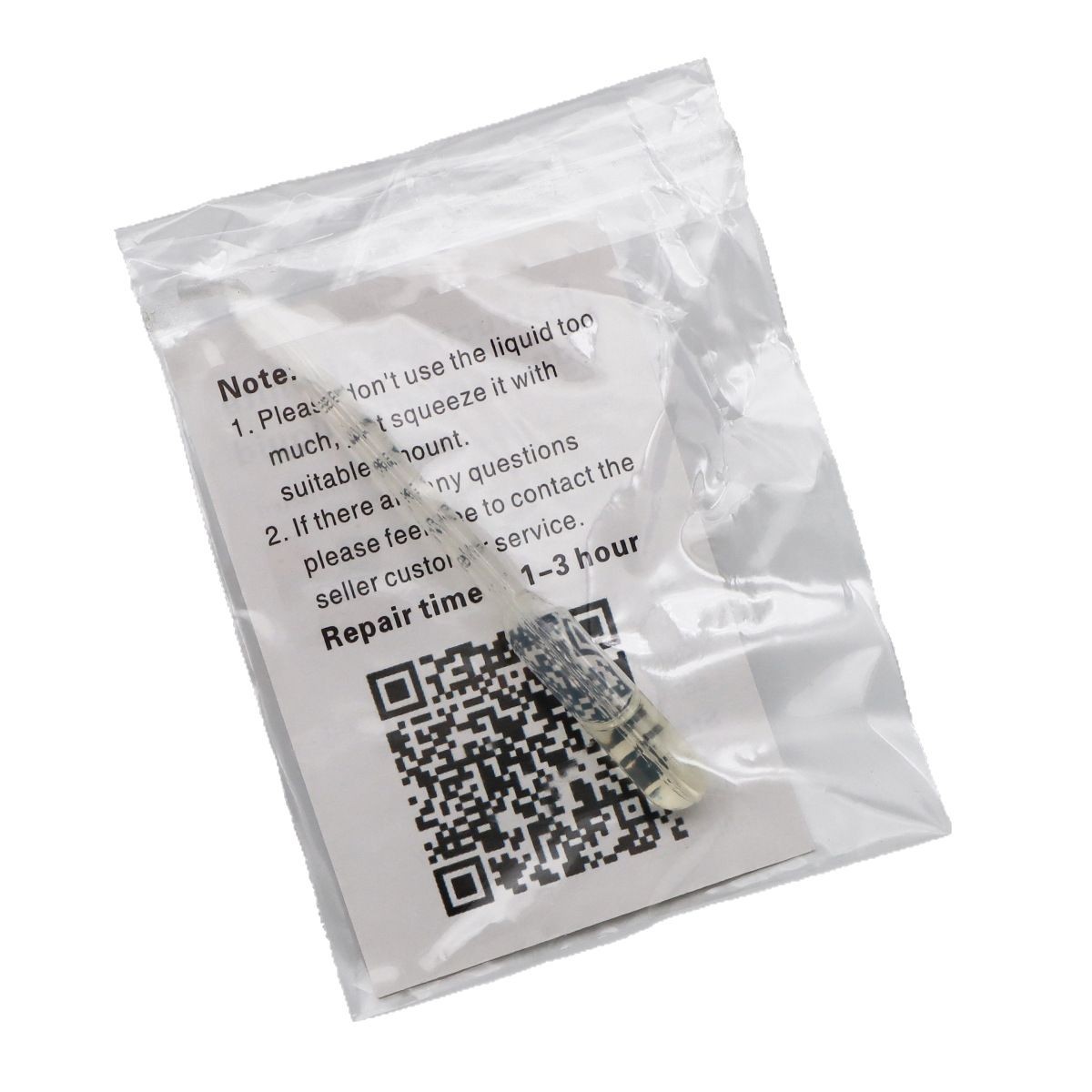 white Edge Elimination liquid (English version) Instruction manual White Edge Treatment liquid white filling liquid Film Item Picture