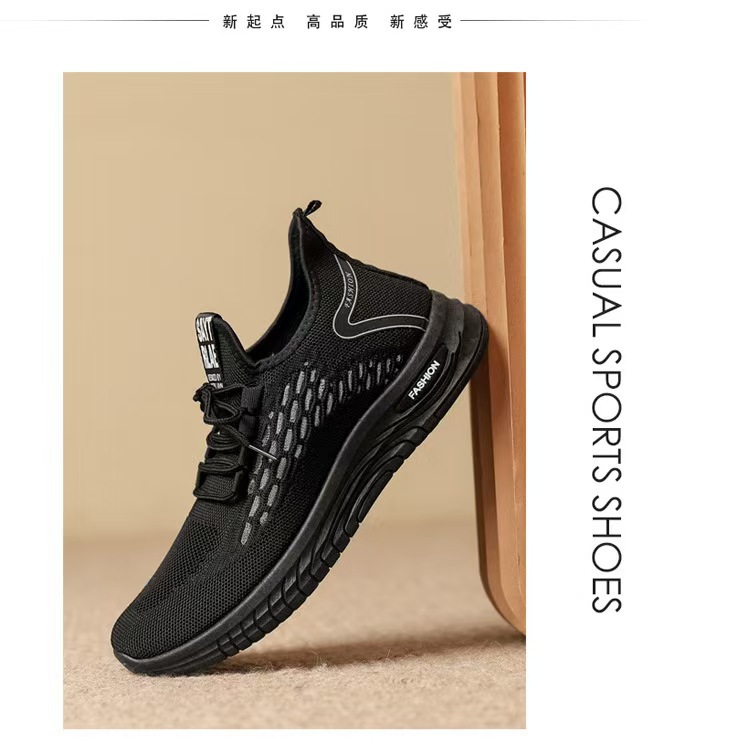 "Sneakers Trend 2025 New Men's Summer Breathable Fei-woven Sneakers Men's Casual Shoes manufacturer Z Direct Sales Batch. Application Scenario