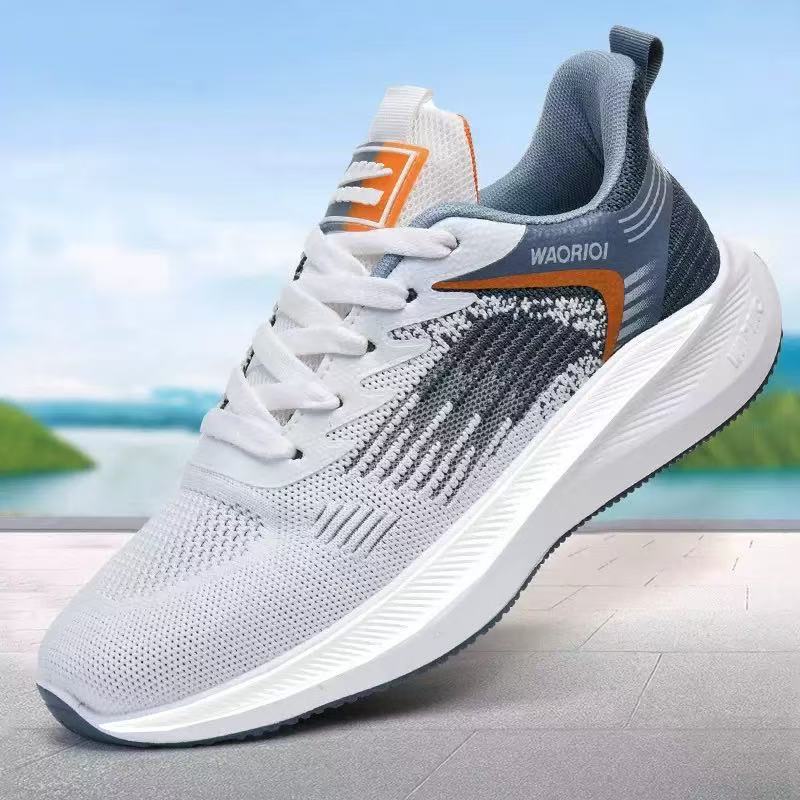 Men's shoes, men's casual sports shoes, comfortable and breathable cloth shoes, casual shoes, foreign trade bestsellers, sports flying woven men's shoes, men Specification drawing