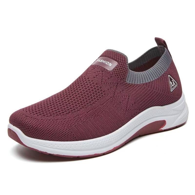 New walking shoes for women, comfortable soft-soled mom shoes, fashionable and versatile sock shoes, and casual shoes for women in foreign trade details Picture