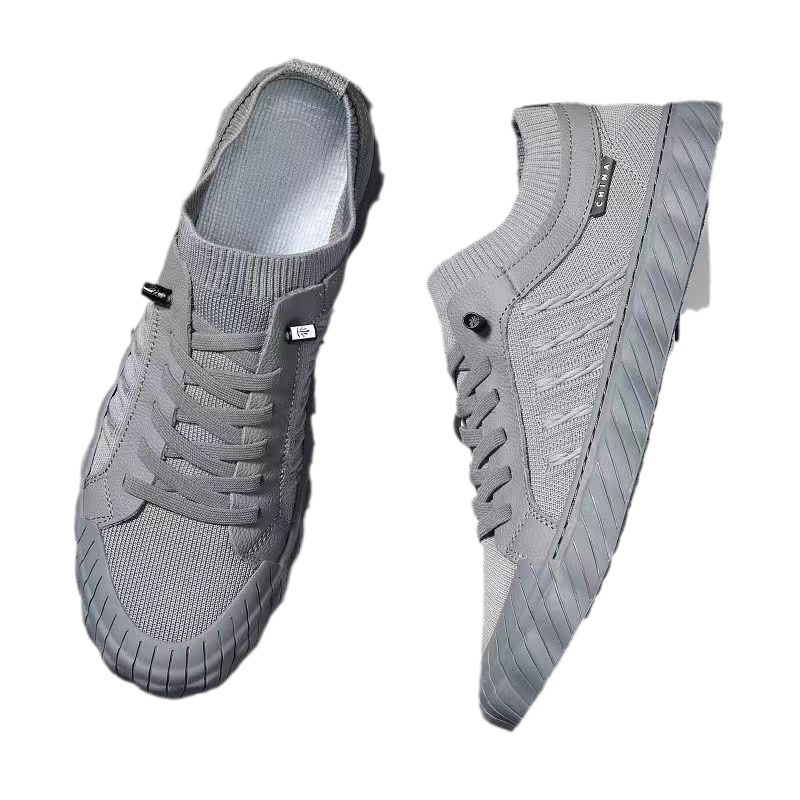 2025 Men's shoes, men's casual shoes, summer trend flat construction site shoes, breathable one-foot campus sports shoes Item Picture