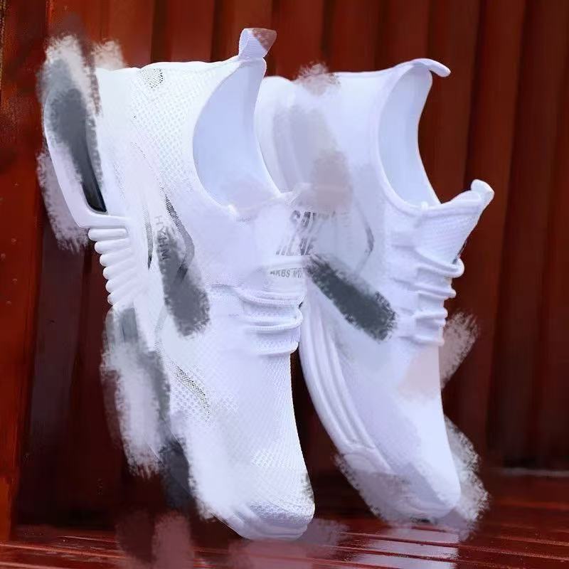 Men's shoes 2025 Summer release: Comfortable sports shoes, men's breathable white sneakers, breathable casual shoes, men's export wholesale full figure