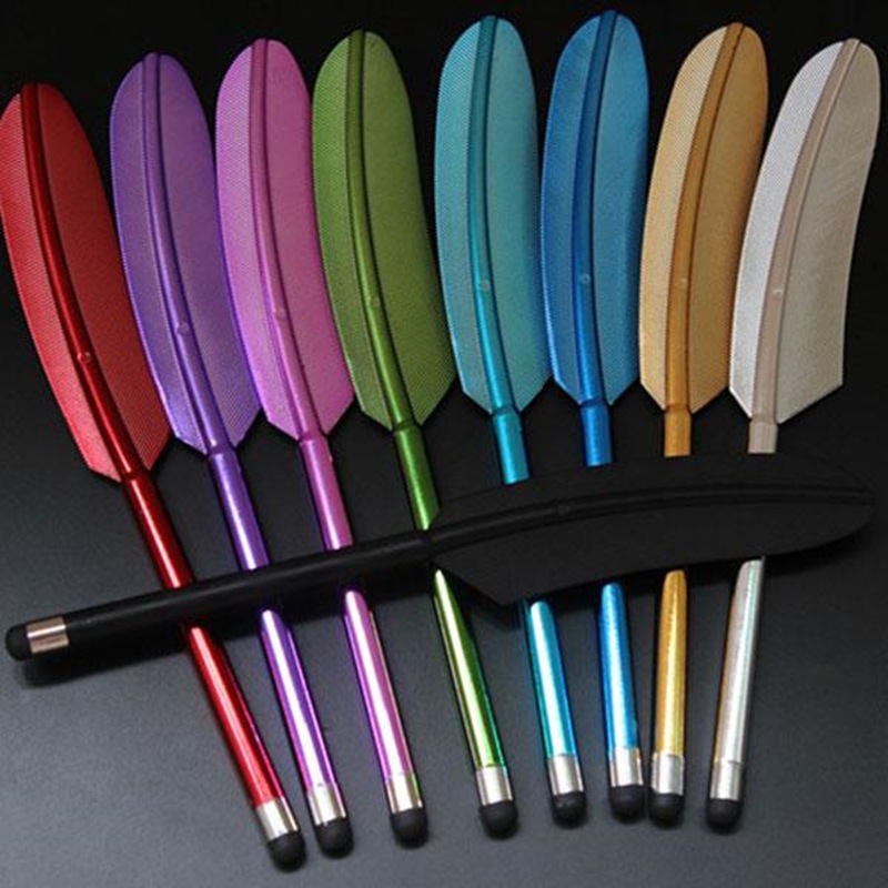 The feather capacitive pen, stylus and stylus are suitable for Samsung mobile phones, IPhons and tablet computers full figure