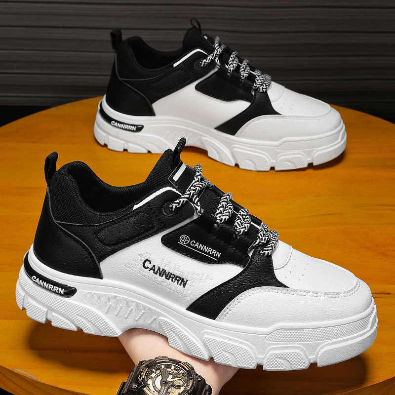 New breathable Martin boots for men in autumn, Korean style trendy thick-soled sports shoes, casual board shoes, work shoes and trendy shoes details Picture