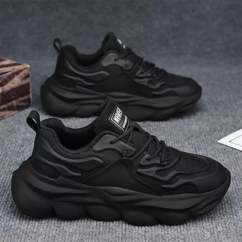 New breathable mesh coconut shoes for men in summer, trendy and versatile thick-soled sports shoes, casual running shoes for men details Picture