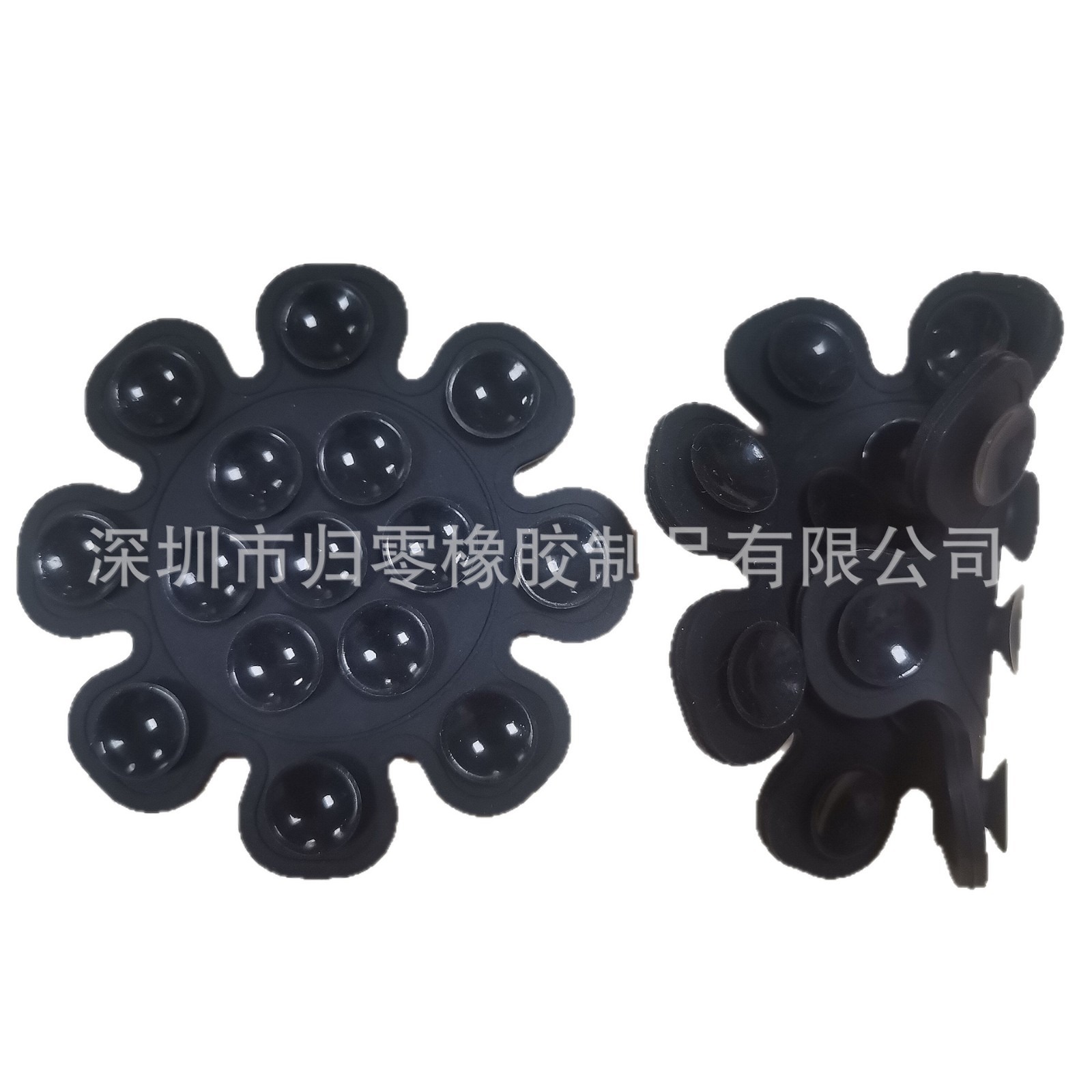 The factory's best-selling multi-functional silicone double-sided adhesive suction cup for mobile phone stickers, sunflower 15 pieces suction cup self-adhesive mobile phone stand Item Picture