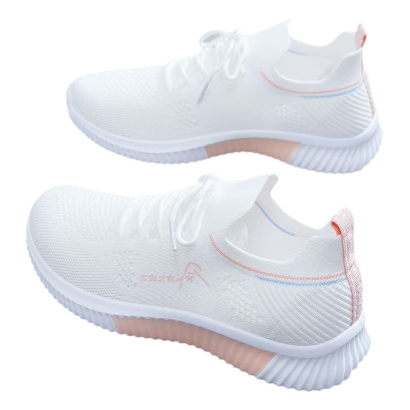 New autumn and winter sports shoes for women, 2024, versatile, thin, casual, white, mesh, Korean-style popular shoes Item Picture