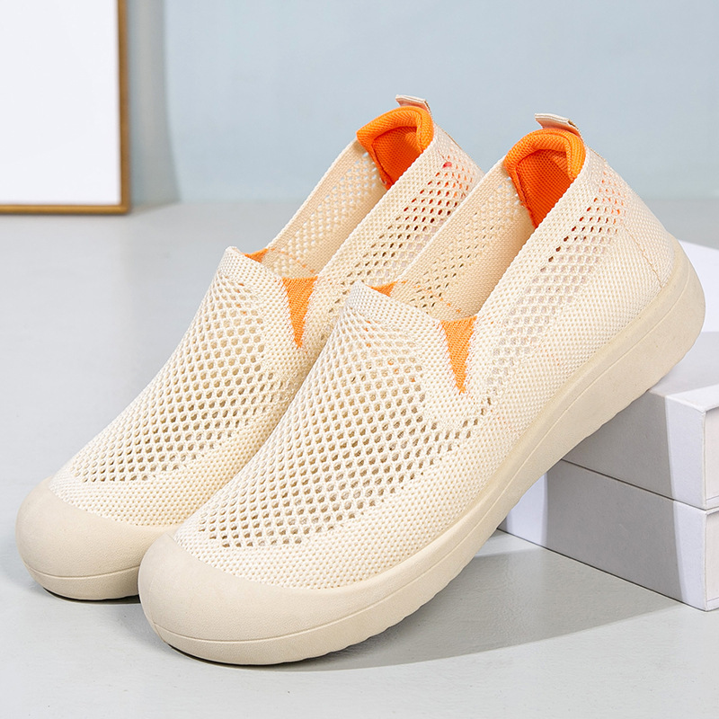 Wholesale of new women's shoes for Spring/Summer 2025, featuring ethnic style, mesh surface, cross-border breathable, and for casual use in foreign trade Specification drawing