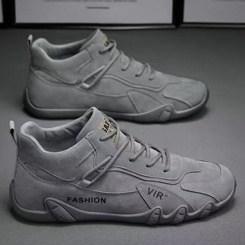 Spring new men's breathable board shoes, men's construction site work shoes, sports and casual board shoes, wholesale for export details Picture