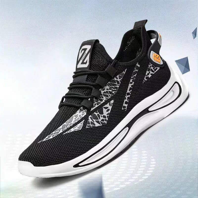 Men's trendy, breathable summer new net shoes, men's white sneakers, men's casual shoes manufacturer wholesale men's shoes details Picture