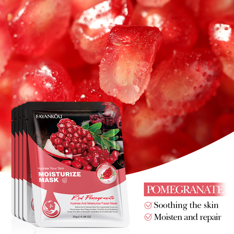 All-english FAYANKOU Pomegranate Moisturizing and Hydrating Mask Cross-border export wholesale Specification drawing