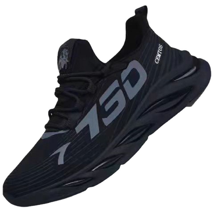 Factory wholesale men's shoes 2025 new style popular men's flying woven sports shoes, soft-soled comfortable running shoes, popular men's shoes Item Picture