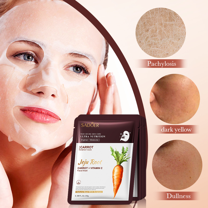 SADOER Carrot Brightening and Moisturizing Root Mask Hydrating and Nourishing Mask Cross-border export wholesale details Picture