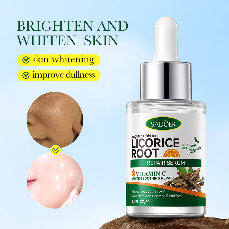 Cross-border export wholesale of SADOER Licorice VC Hydrating Whitening Essence and Brightening Essence in full English details Picture