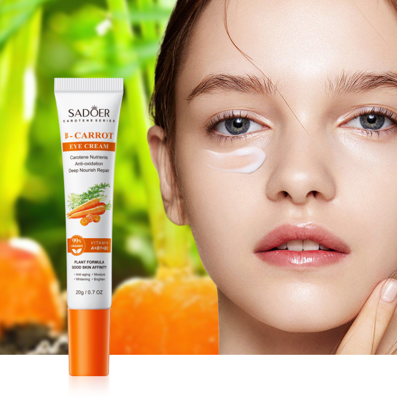 SADOER Carrot Eye Cream for dry, moisturizing and hydrating eye areas, cross-border export wholesale details Picture
