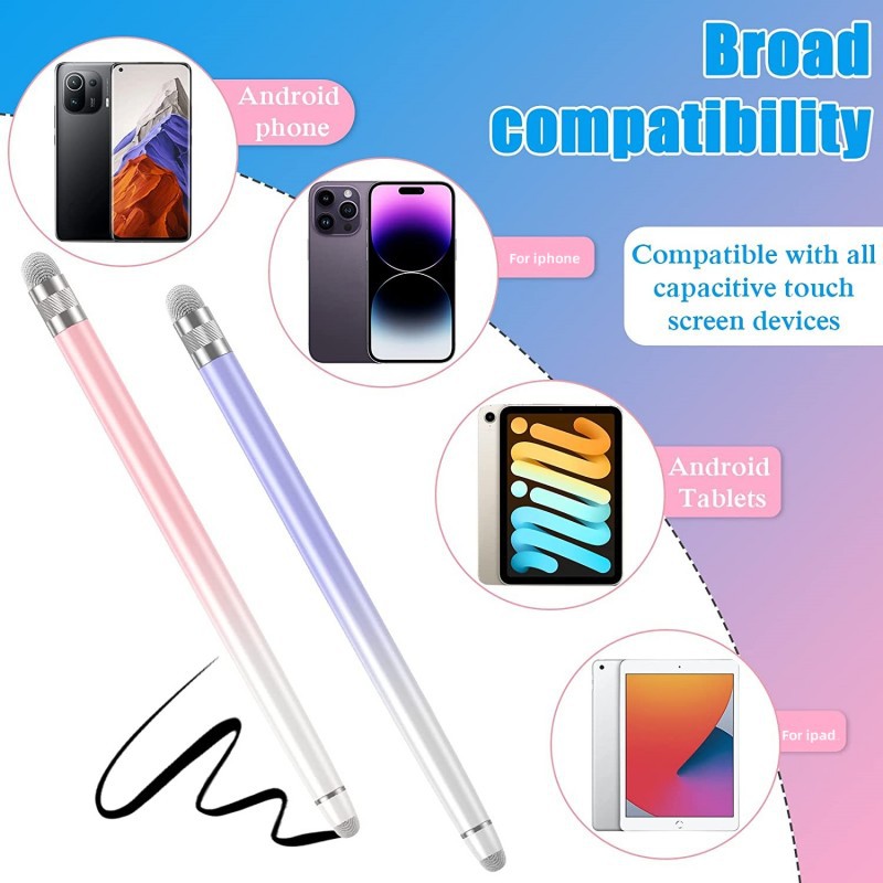 Capacitive pen, tablet, mobile phone, stylus, writing pen, drawing stylus, gradient color Specification drawing