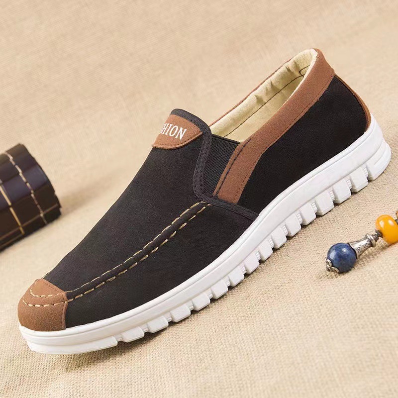 In the spring of 2025, a new style of old Beijing cloth shoes for men, Dad's casual walking shoes, a pair of men's shoes for middle-aged and elderly people details Picture