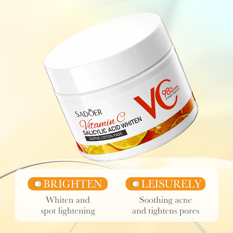 Cross-border wholesale of SADOER Vitamin C salicylic Acid Whitening and Soothing Cotton Sheet masks in English details Picture