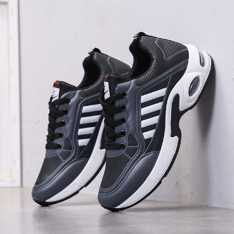 Men's sports shoes 2024 Autumn new trendy shoes for men, comfortable and casual student shoes, white leather running men's shoes full figure