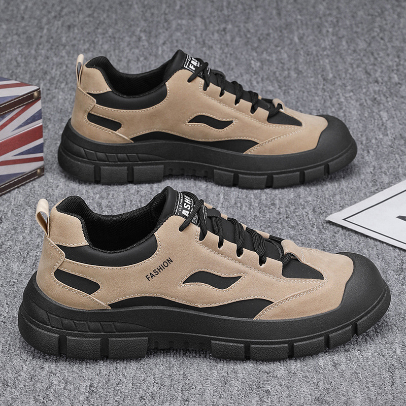 Spring new men's shoes: Breathable, anti-slip and wear-resistant work shoes for construction sites, men's sports, casual and labor protection shoes Application Scenario