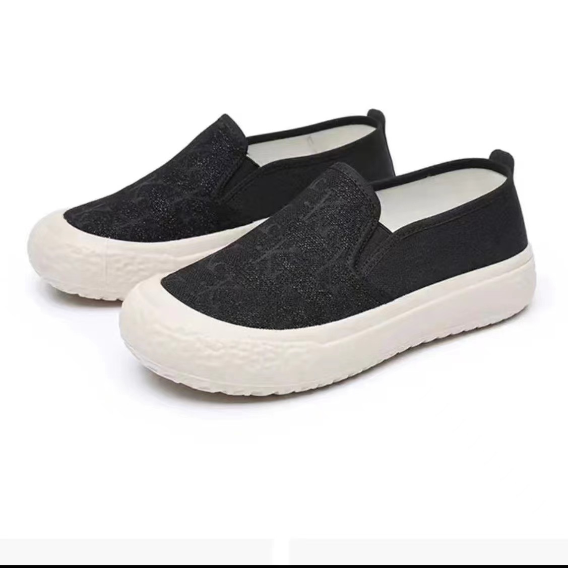 Casual shoes for women 2024 new style, one-step lazy shoes, soft-soled women's shoes, versatile and breathable fisherman shoes for women, export consignment Item Picture