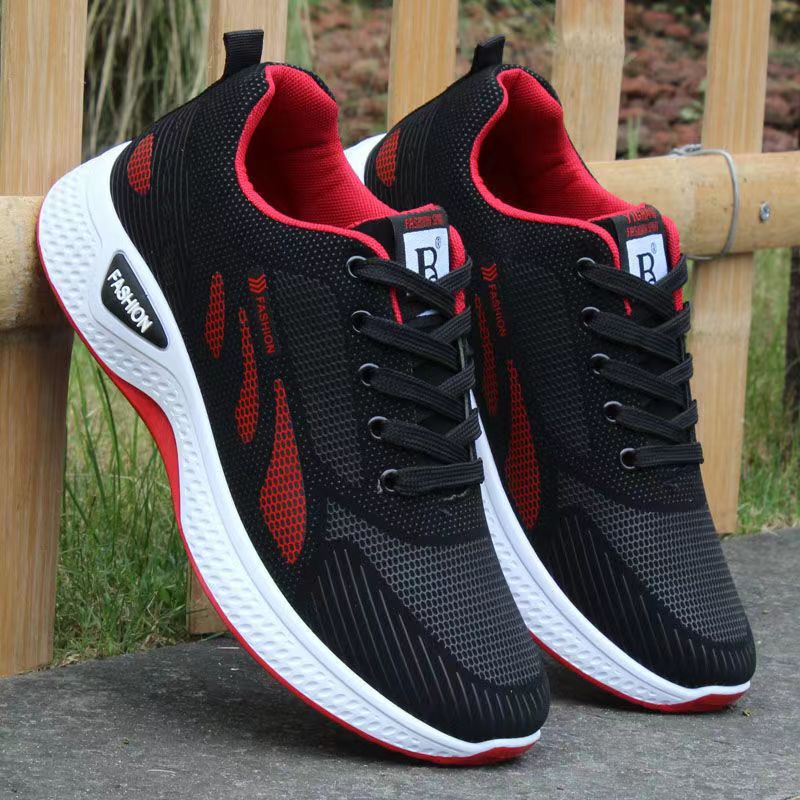 2025 New sports shoes, men's shoes, men's running shoes, low-top and low-heel casual shoes, spring lace-up soft-soled work shoes Specification drawing