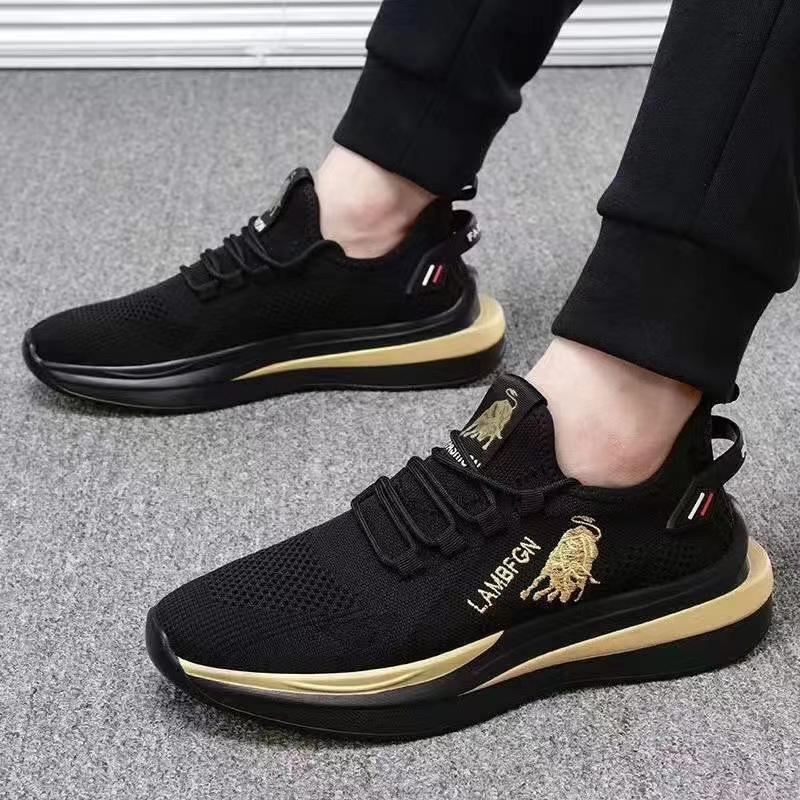 Men's 2024 Spring New men's sports shoes, popular flying woven breathable running shoes, casual men's shoes manufacturer wholesale Application Scenario