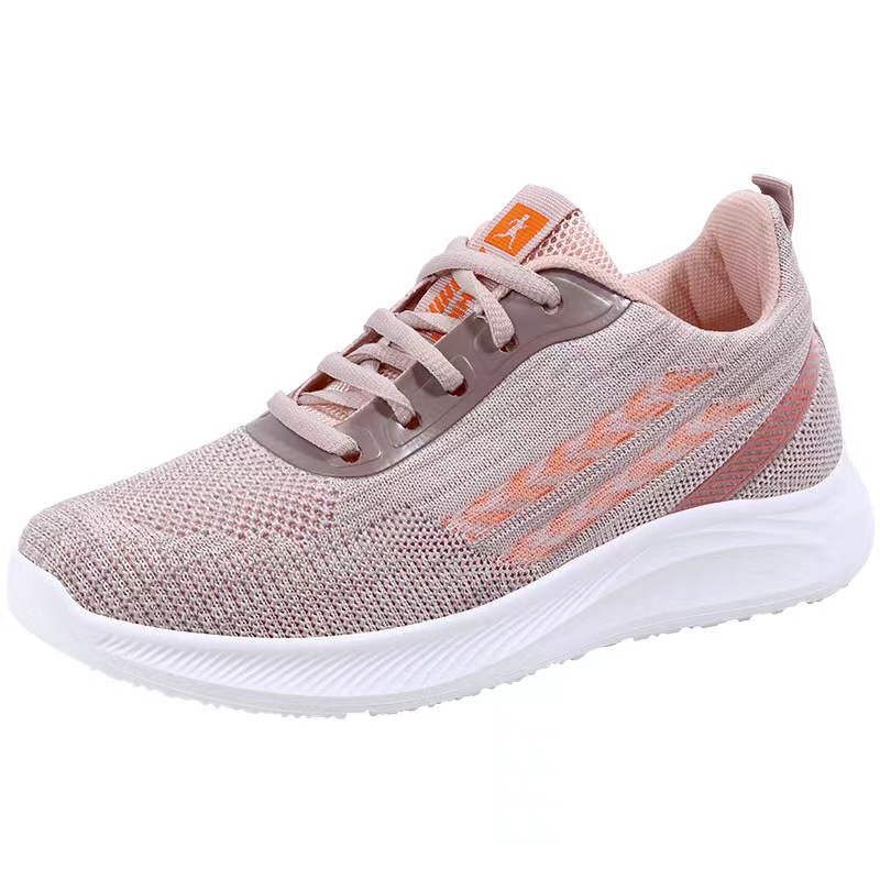 Shoe Women 2024 Spring/Summer New Women's flying woven sports shoes, mesh breathable casual shoes, soft-soled women's shoes wholesale Item Picture