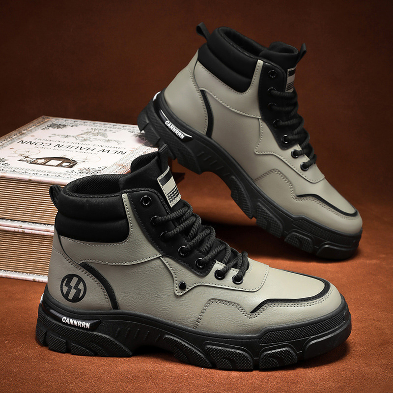 High-top Dr. Martens boots men's autumn 2024 new workwear shoes Men's Korean style versatile British retro thick-soled ankle boots Specification drawing