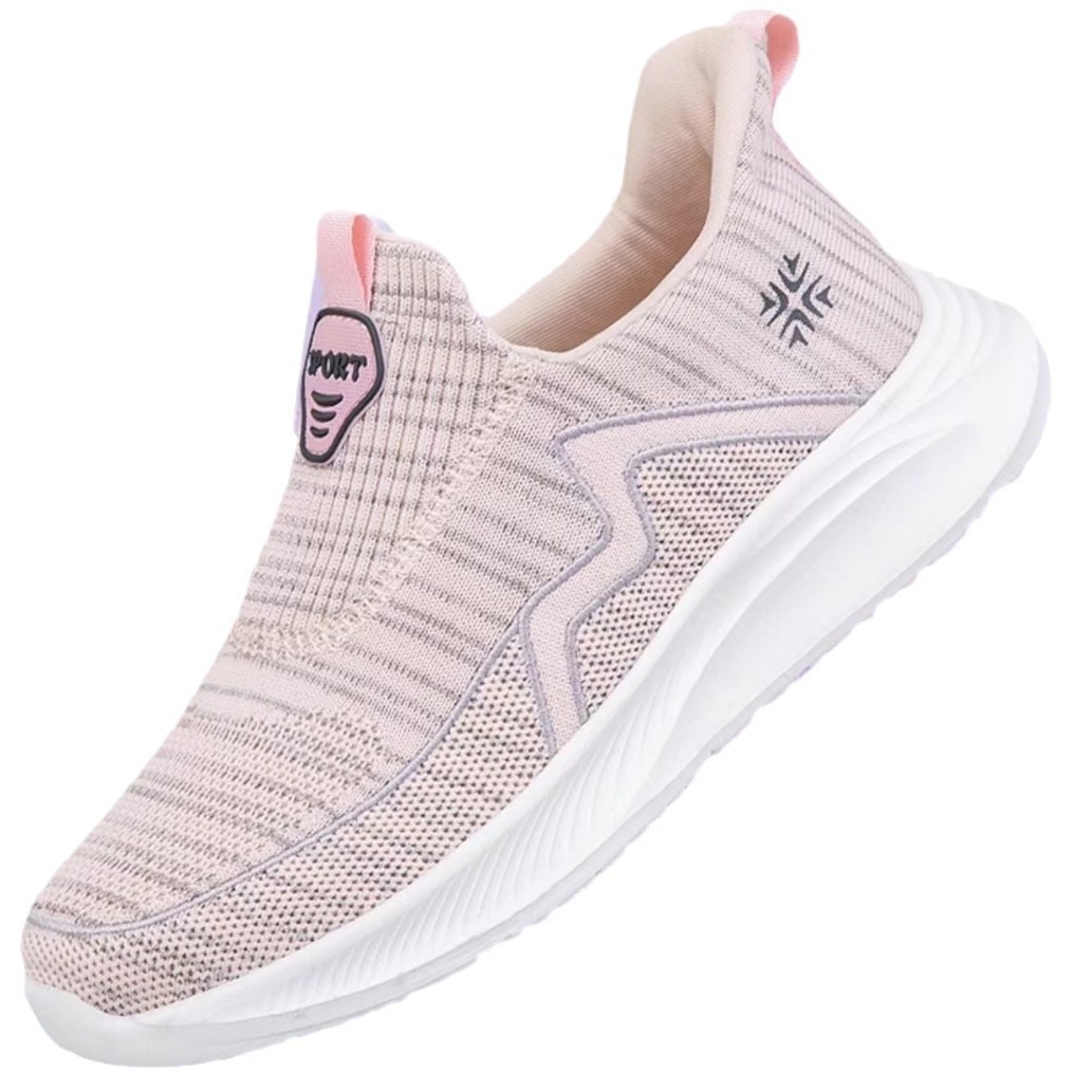 Comfortable walking shoes for middle-aged and elderly people in the autumn and winter of 2024, lightweight one-foot sports and casual shoes, anti-odor and wear-resistant women's shoes Item Picture