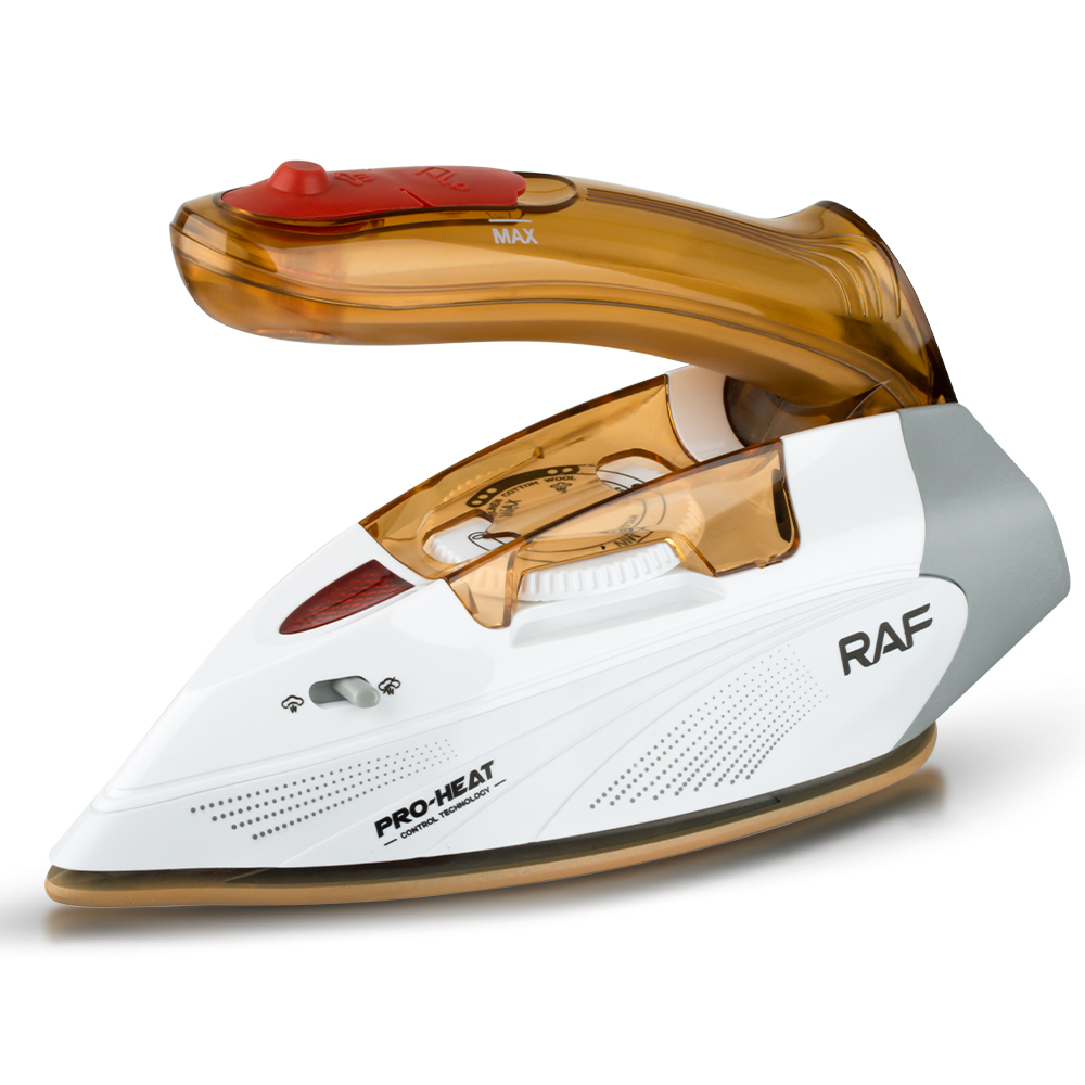 RAF European standard cross-border folding household steam iron, handheld mini iron, small portable ironing machine details Picture