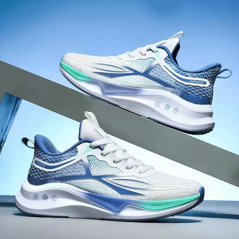 Men's flying mesh running shoes are breathable, lightweight, soft-soled and comfortable. They are versatile for men's outdoor jogging and casual cross-border travel Specification drawing